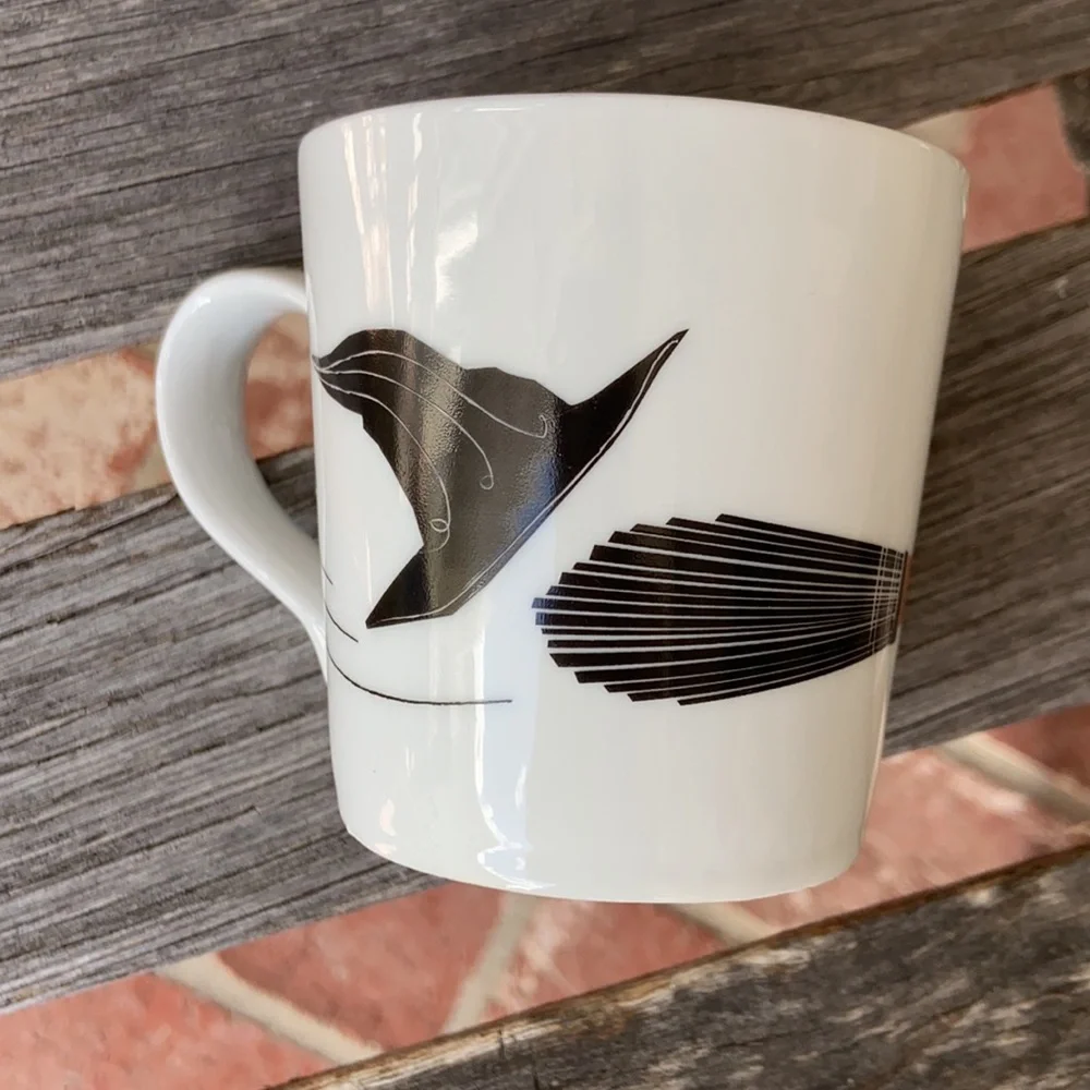 Crate & Barrel cat broom cup